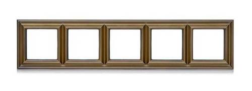 Рамка 5 постов JUNG ECOPROFI DECO, античная латунь