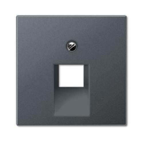 Накладка на розетку информационную JUNG ECO PROFI, антрацит