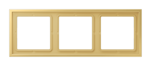 Рамка 3 поста JUNG LS ZERO, латунь