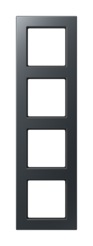 Рамка 4 поста JUNG A 550, антрацит матовый