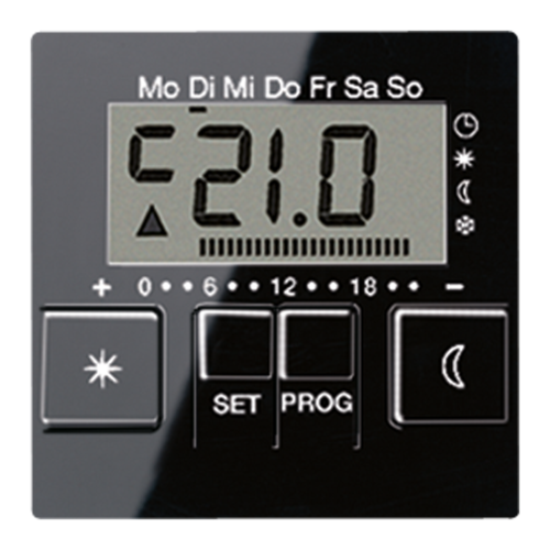 Накладка на термостат JUNG А-СЕРИЯ, черный