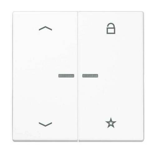 Накладка на жалюзийный выключатель Jung LS 990, белый, LS1701PWW