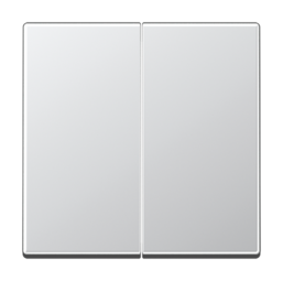 Клавиша двойная JUNG А-СЕРИЯ, алюминий