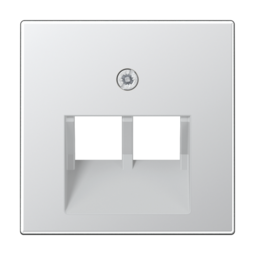 Накладка на розетку информационную JUNG А-СЕРИЯ, алюминий