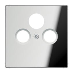 Накладка на розетку телевизионную JUNG LS METAL, хром