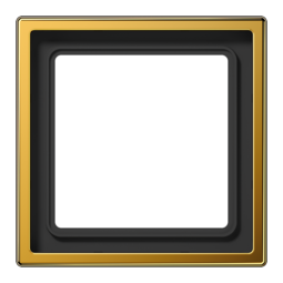 Рамка 1 пост JUNG LS METAL, золотой