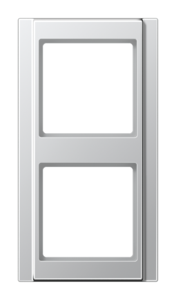 Рамка 2 поста JUNG A 500, алюминий