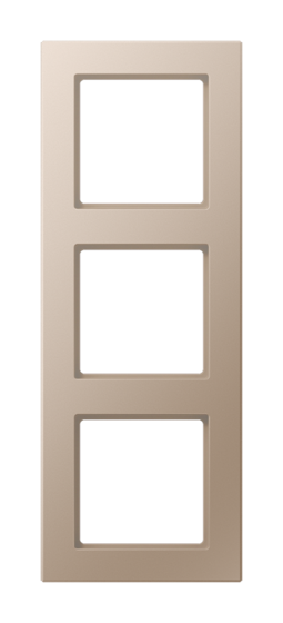 Рамка 3 поста JUNG A CREATION, шампань