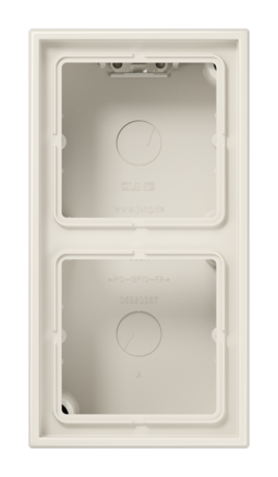 LS990 Коробка 2-ная для накладного монтажа, беж.