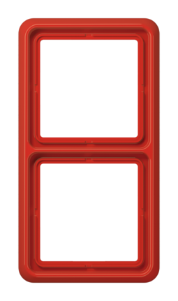 Рамка 2 поста JUNG CD 500, красный