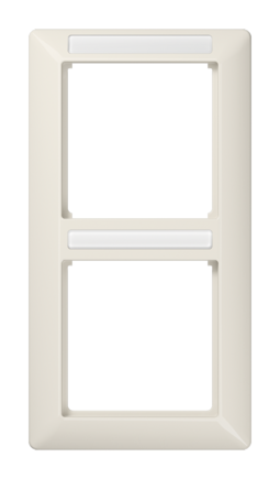 Рамка 2 поста JUNG AS 500, вертикальная, слоновая кость