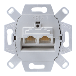 Механизм двойной розетки компьютерная RJ45 Cat.5 JUNG