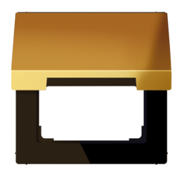 JUNG LS 990 Блеск золота Крышка для розеток и изделий с платой 50х50мм