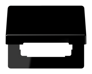 SL500 Накладка с крышкой для розеток 50х50, чёрн.