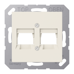 JUNG AS 500 Бежевая Накладка для модульных гнезд