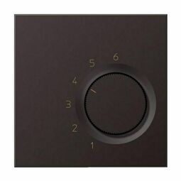 Терморегулятор Jung LS METAL, механический, алюминий темный, TRAL236D