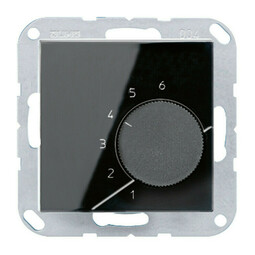 Терморегулятор Jung А-СЕРИЯ, механический, черный, TRA246SW