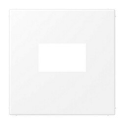 Накладка на USB-розетку Jung LS 990, скрытый монтаж, белый матовый, LS1969USBWWM