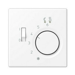 Накладка на терморегулятор Jung LS 990, белый матовый, LSFTR231PLWWM