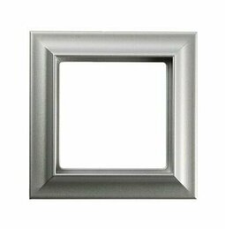 Рамка 1-пост; Eco Profi Standart; термопласт; алюминий